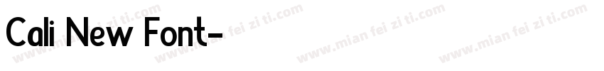 Cali New Font字体转换